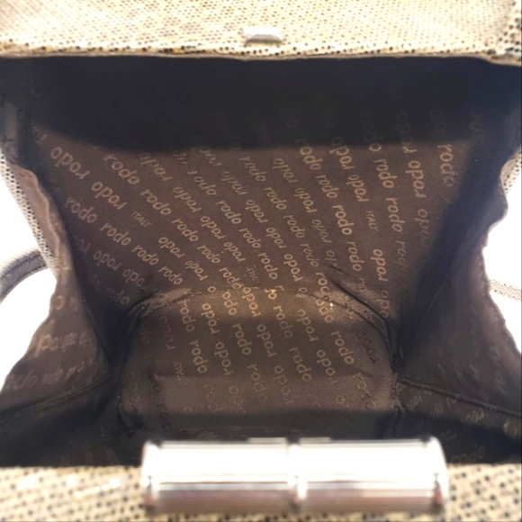 Rodo Italy Brown Suede Leather Shoulder Bag - Picture 13 of 13